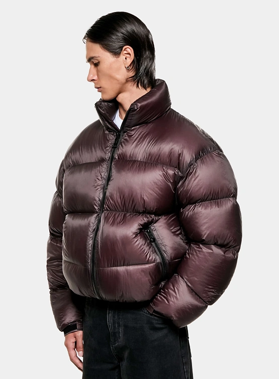 Пуховик MKI MIYUKI ZOKU Translucent Funnel Neck Bubble Raisin