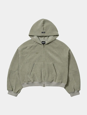 Зип-худи AJOBYAJO Corduroy Short Zip-Up Ash Khaki