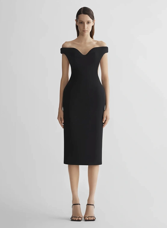 Женское платье MUGLER Sculptural Black