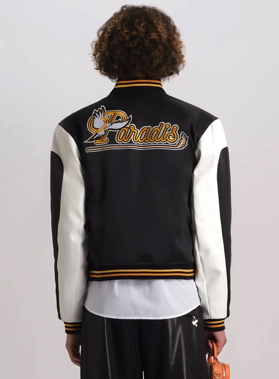 Куртка 3.PARADIS P Letterman Varsity Jacket Black