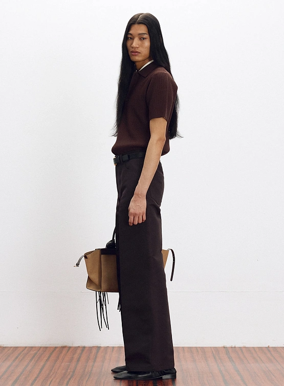 Поло Recto Compact Knit Classic Dark Brown