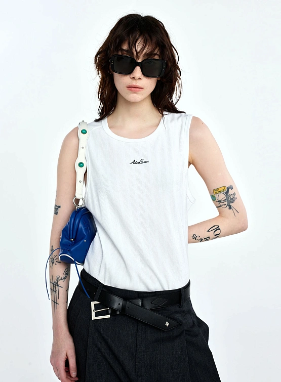 Ремень ADERERROR Fluic Label Belt Black