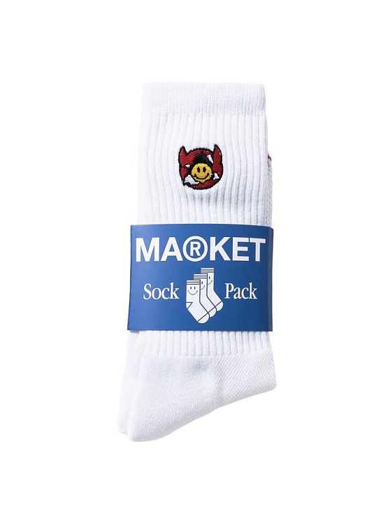 Носки MARKET Smiley Inner Peace White