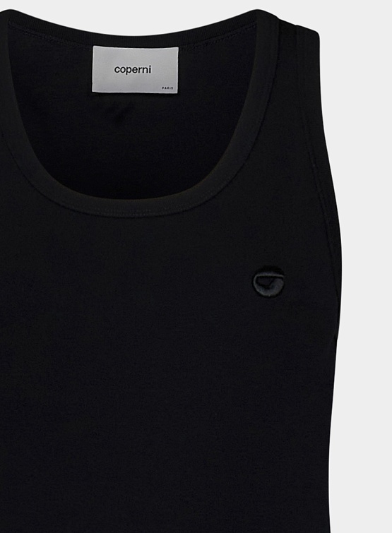 Майка Coperni Logo Tank Top Black