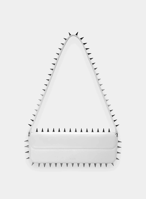 Женская сумка ABRA Spike Baguette White