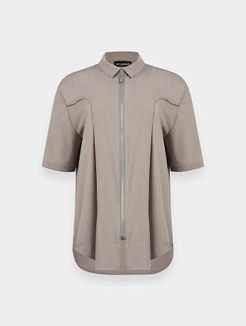 Рубашка Han Kjøbenhavn Washed Technical Zip Shirt Mist Grey