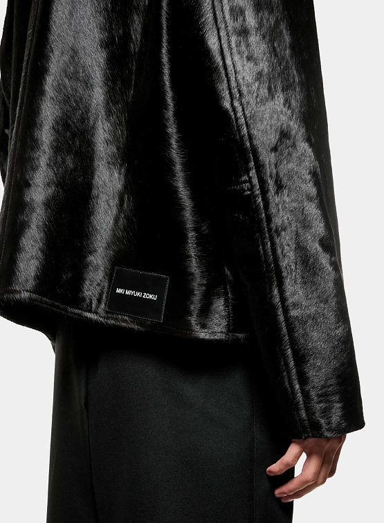 Куртка MKI MIYUKI ZOKU Cropped Cow Hair Rider Deep Brown