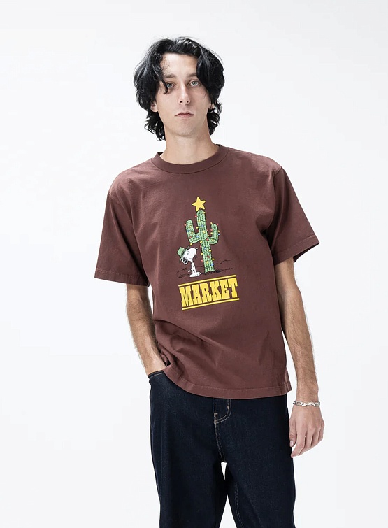 Футболка MARKET Peanuts Desert Star Washed Brown