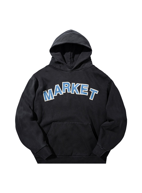 Худи MARKET Move Mountains Hoodie Washed Black