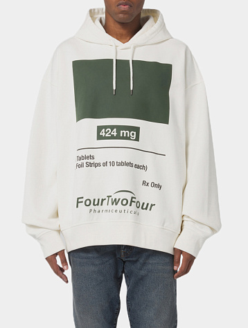 Худи 424 Logo Print White
