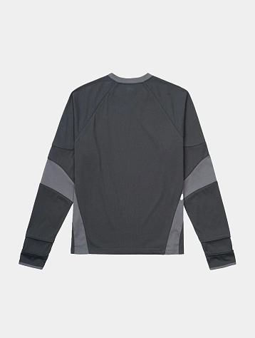 Лонгслив SAN SAN GEAR Piping Block Long Sleeves Dark Grey