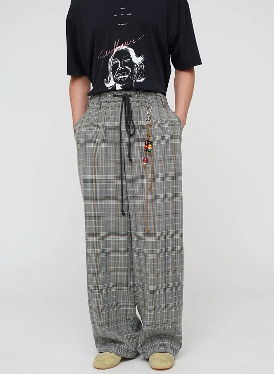 Брюки Song for the Mute Relaxed Lounge Vintage Check Grey