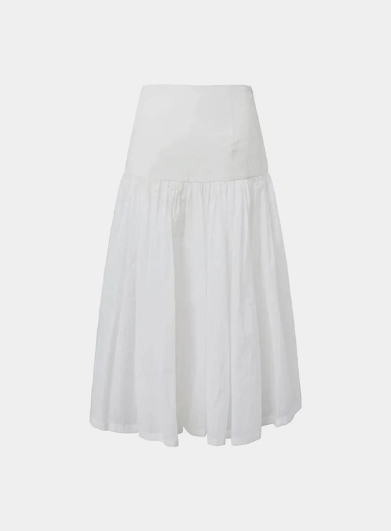 Женские брюки AMOMENTO Shirring Culotte White