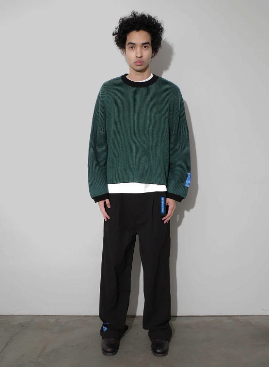 Свитер Jungles Jungles Two Tone Knit Green/Black