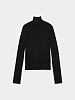 Женский бадлон AMOMENTO Ribbed High Neck Top Black