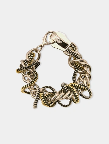 Браслет Jean Paul Gaultier Zippers Silver/Black/Gold