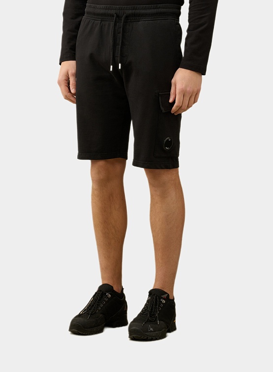 Шорты C.P. Company Pocket Lens Sweat Short Black