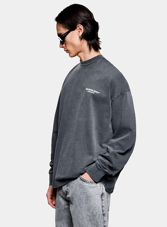 Лонгслив MKI MIYUKI ZOKU Design Studio L/S Pigment Black
