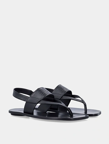 Женские сандалии MM6 Maison Margiela Anatomic Leather Black