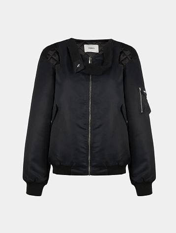 Женский бомбер Coperni Cut-Out Twisted Bomber Black