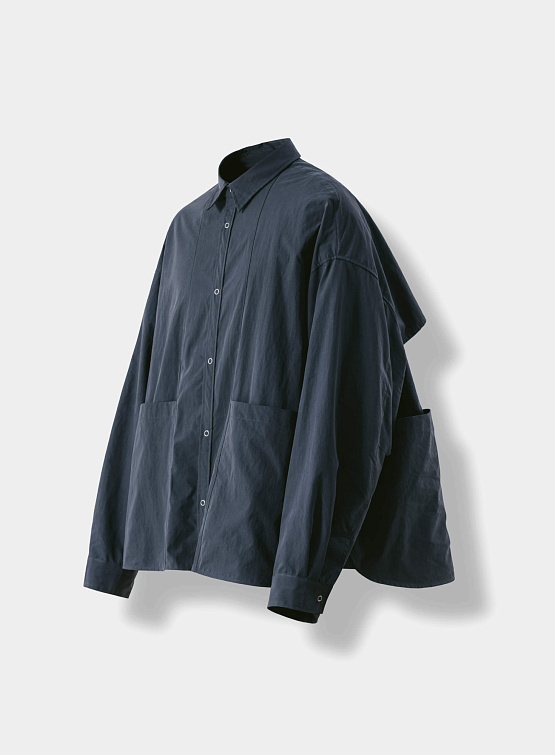 Рубашка ANGLAN Steric CN Multi Pocket Shirt Blue Grey