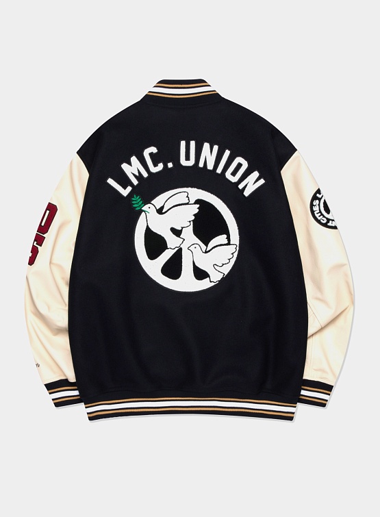 Бомбер LMC Peace Wool Varsity Jacket Navy