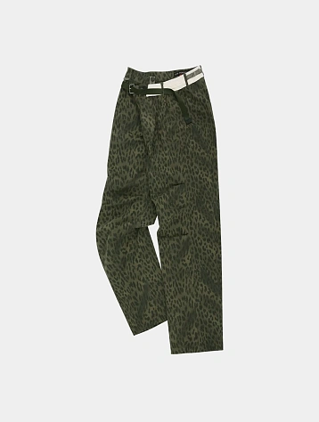 Джинсы Andersson Bell Leopard Crossover Wide Green