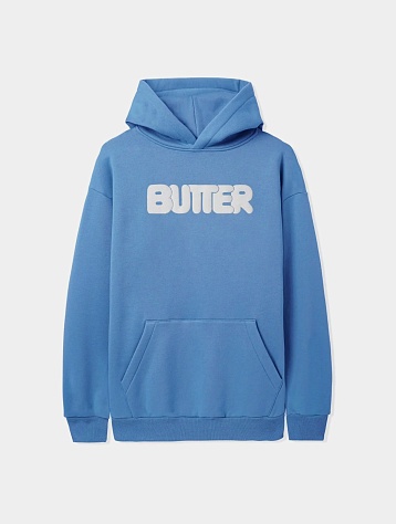 Худи Butter Goods Rounded Logo Pullover Cornflower