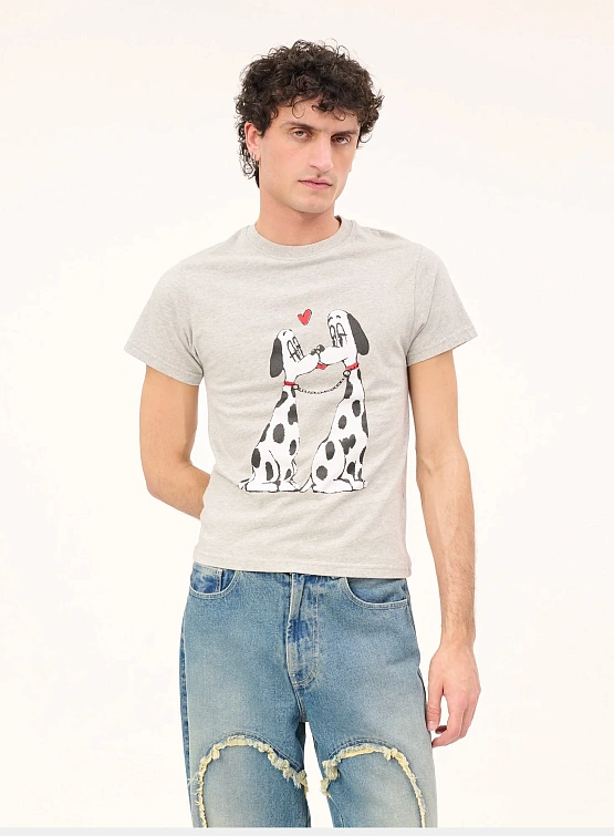 Футболка Carne Bollente The Pooch Smooch Melange Grey