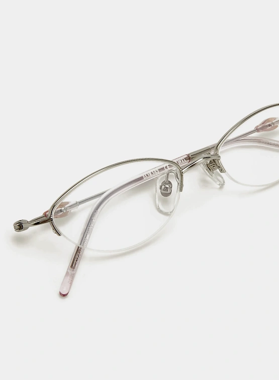Очки Bonnie Clyde Jewel Silver Transparent Pink & Clear Lens