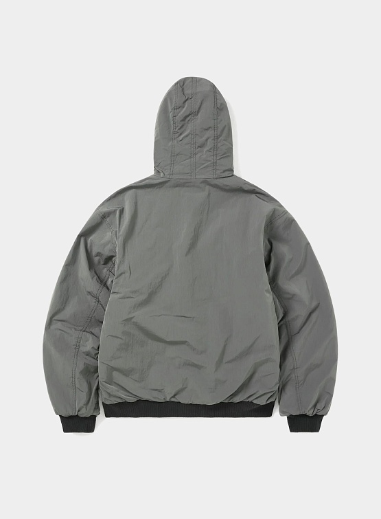 Двусторонняя Флисовая Куртка thisisneverthat Reversible Sherpa Jacket Grey