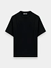 Женская футболка Peter Do Creased Oversized Tee Black