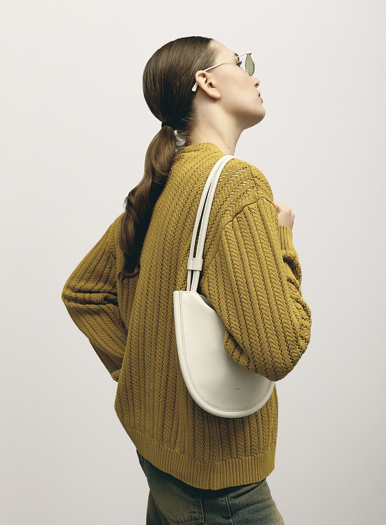 Сумка Lemels Hobo Flat Off White