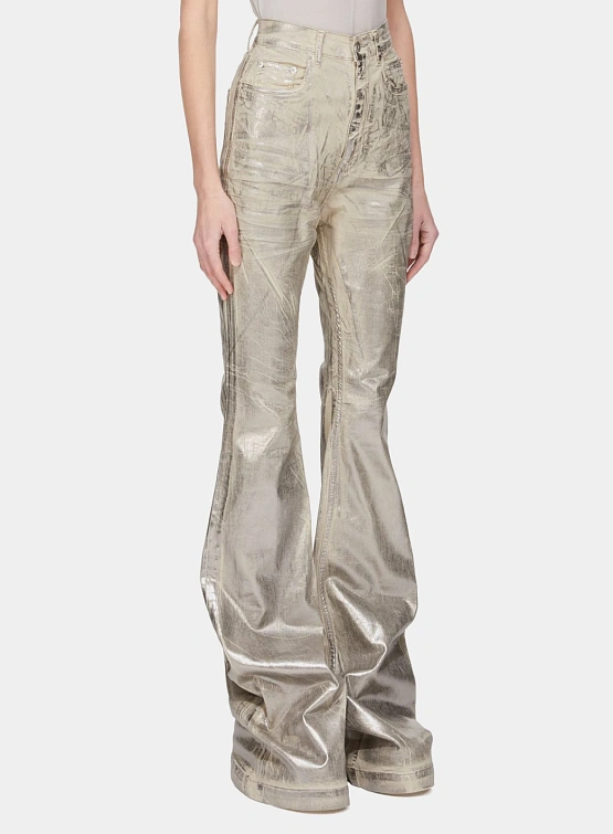 Женcкие джинсы RICK OWENS DRKSHDW Bolan Bootcut Palladium