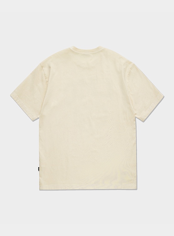 Футболка LMC Overdyed College Bear Tee Cream