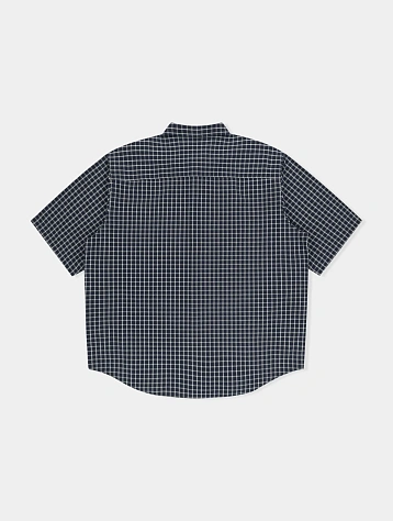 Рубашка YESEYESEE SN-Logo Short Sleeve Check Navy