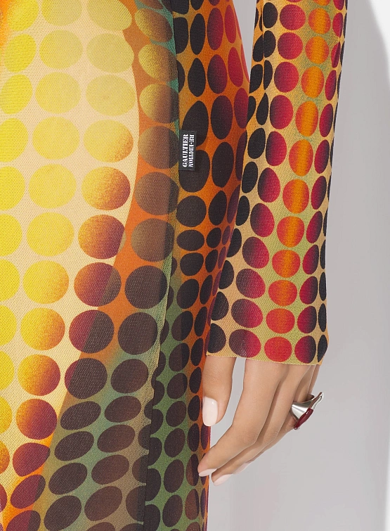 Женское платье Jean Paul Gaultier Re-Edition Orange/Blue/Brown