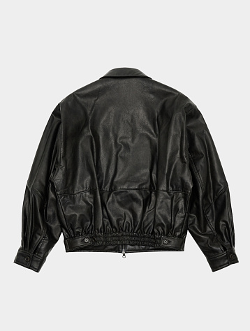 Бомбер AMOMENTO Vegan Leather Blouson Black