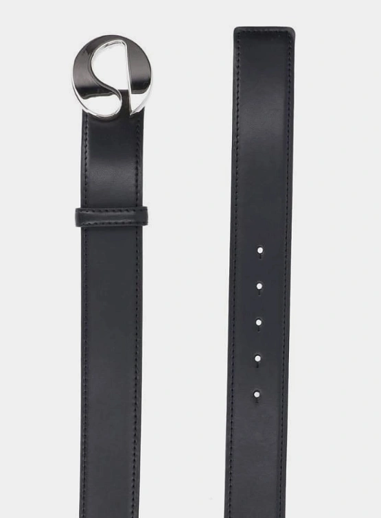 Ремень Coperni COPERNI Logo Leather Belt Black