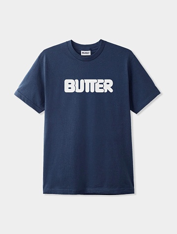Футболка Butter Goods Rounded Logo Tee Denim