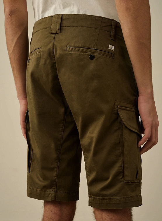 Шорты C.P. Company Stretch Sateen Cargo Ivy Green