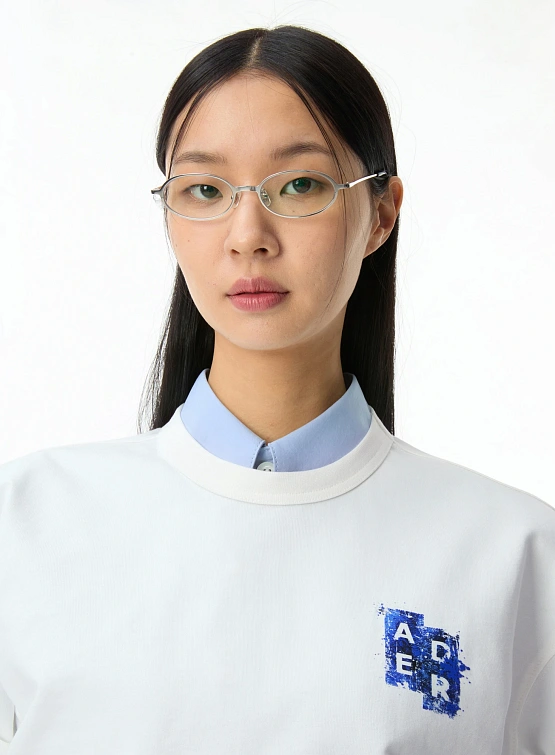 Футболка ADERERROR Sig; BL Tag T-Shirt 06 Off White