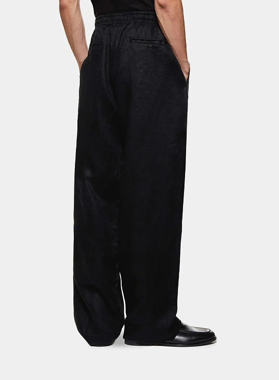 Брюки MKI MIYUKI ZOKU Linen Wide Leg Black