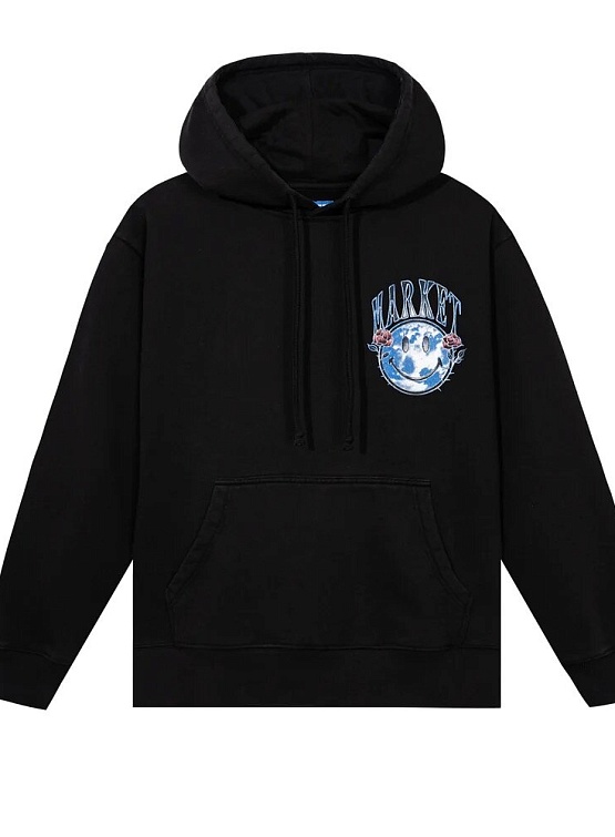 Худи MARKET Smiley Reflect Black