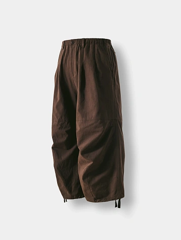 Брюки ANGLAN Lazy Twill Balloon Pants Brown