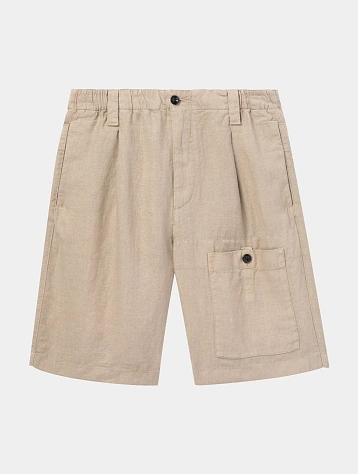 Шорты C.P. Company Linen Sack Cargo Vintage Khaki