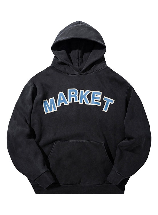 Худи MARKET Move Mountains Hoodie Washed Black