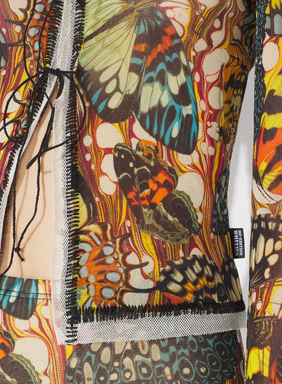 Женский топ Jean Paul Gaultier Re-Edition: "Papillon" Yellow/Multi