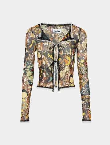 Женский топ Jean Paul Gaultier Re-Edition: "Papillon" Yellow/Multi