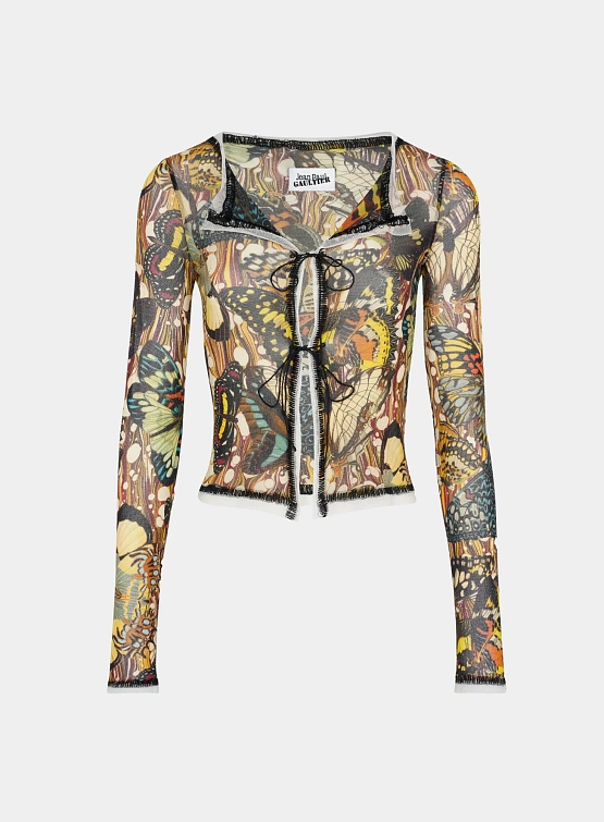 Женский топ Jean Paul Gaultier Re-Edition: "Papillon" Yellow/Multi